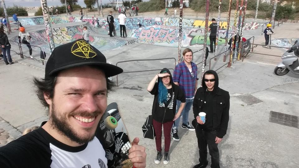 Sänger Mäx und der Rest der Band während der diesjährigen Frankreich Tour.