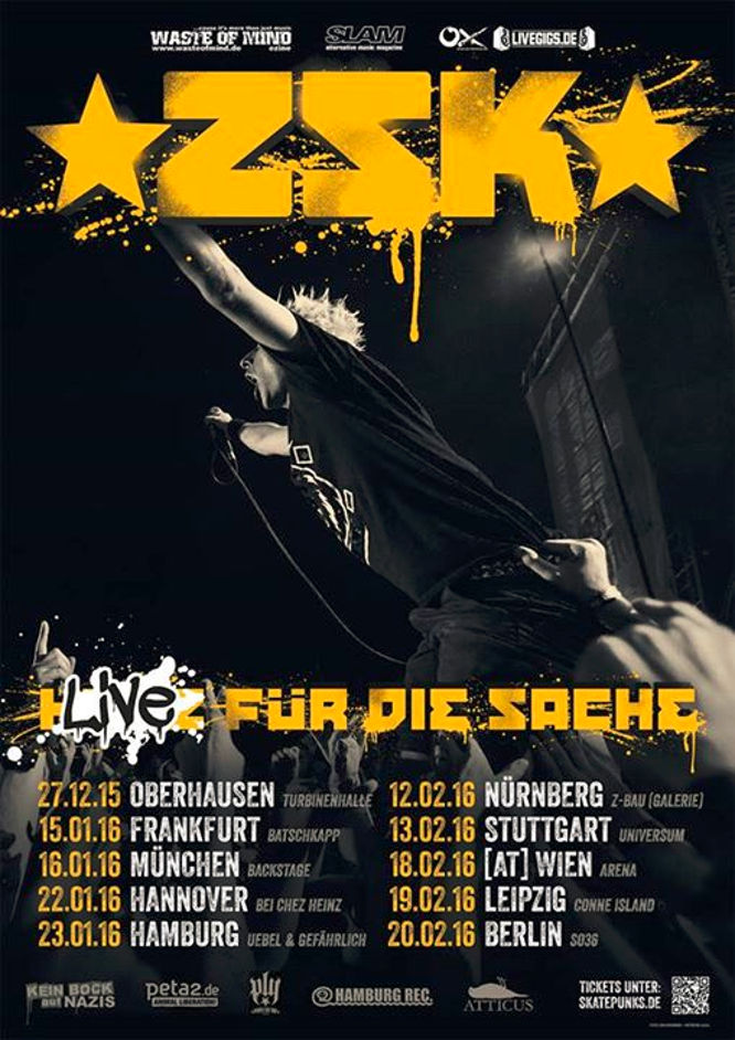 ZSK - Live Für Die Sache - Tour 2016