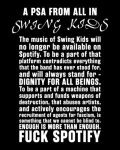 © Three One G Swing Kids Statement