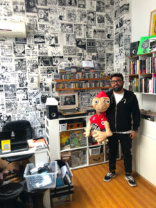 Sebastián Saire in seinem Plattenladen Tienda Inerme in Buenos Aires