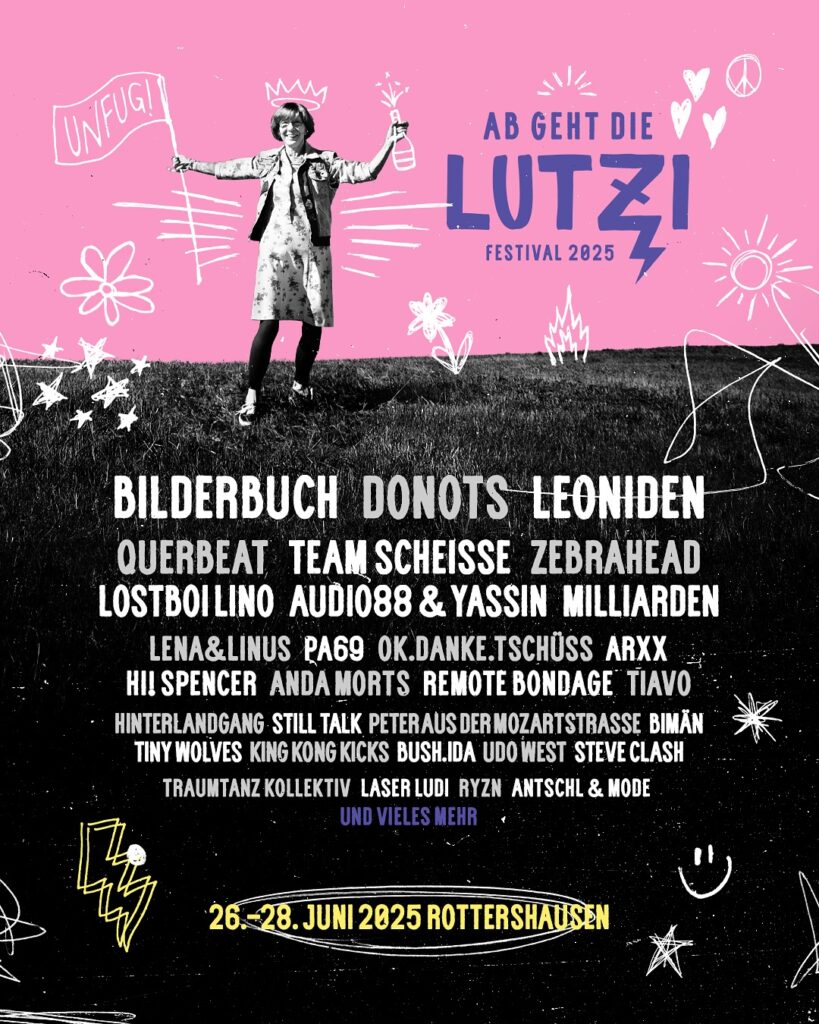  Ab Geht Die Lutzi Festival - Das Line-Up für 2025 - AWAY FROM LIFE Illustration 