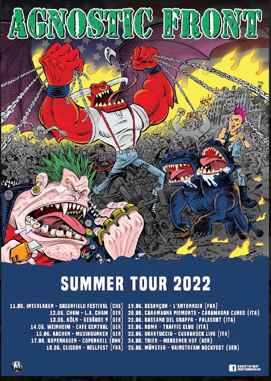 Agnostic Front - Sommer-Tour 2022