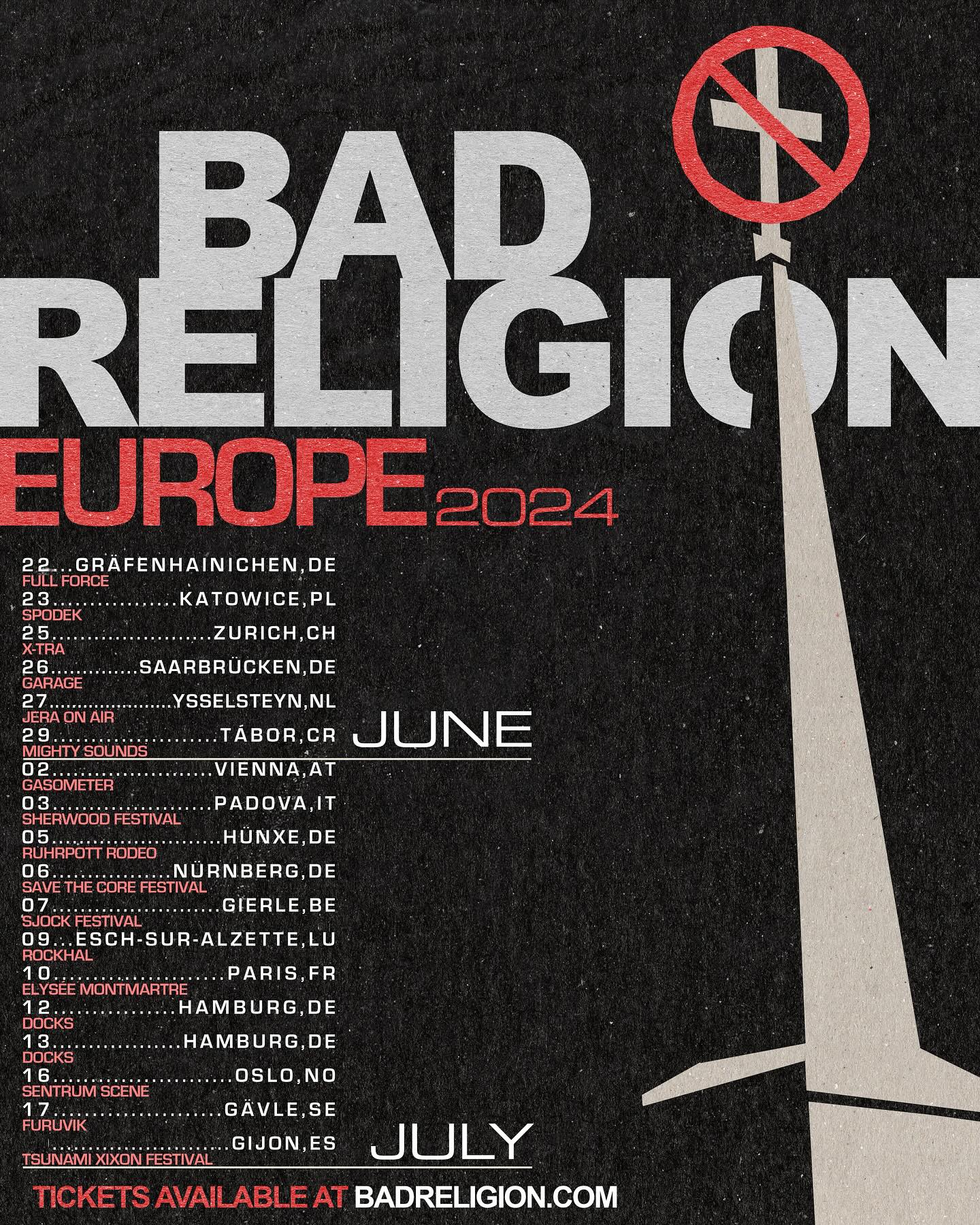 Bad Religion - Europa-Tour 2024