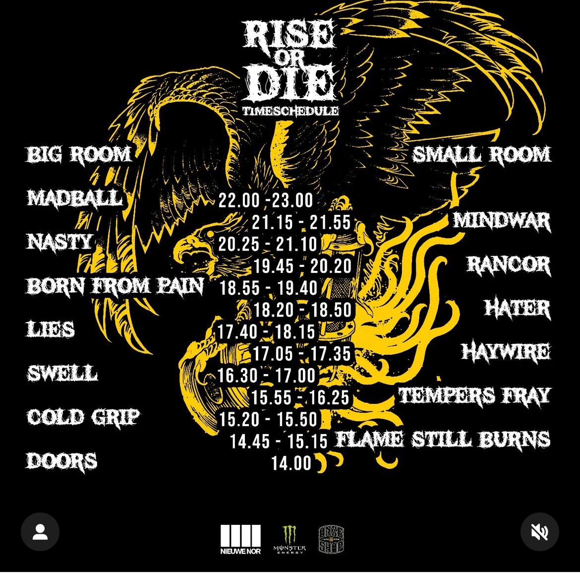 Rise Or Die Festival 2025: Fast ausverkauft und Spielzeiten online - AWAY  FROM LIFE