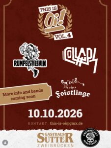 This Is Oi! Vol.4 - Flyer (2026)
