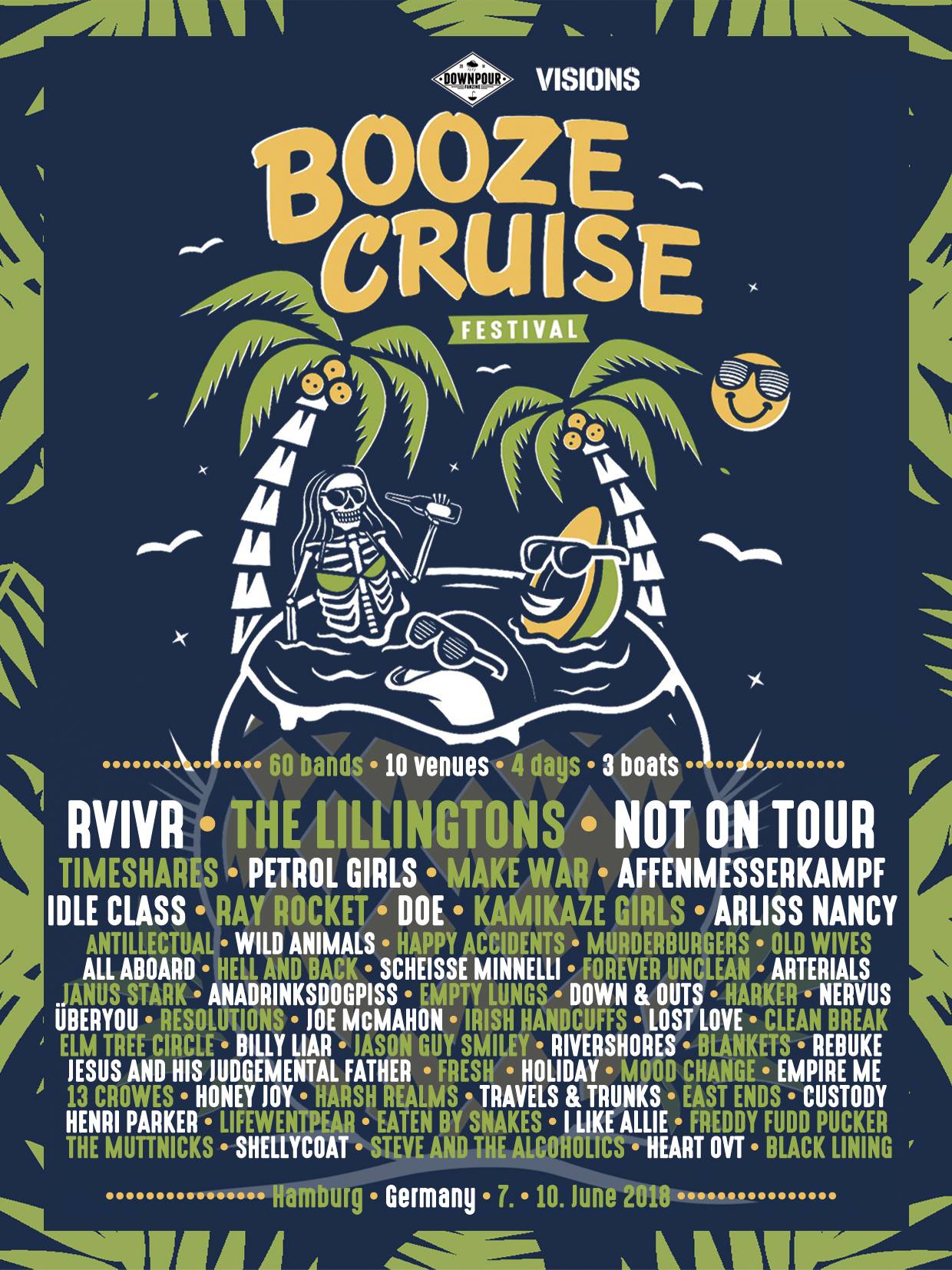 Booze Cruise Festival Line-Up 2018