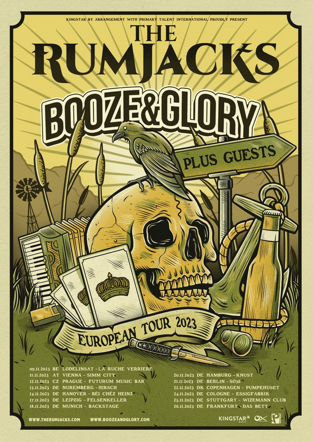 BOOZE & GLORY zusammen mit THE RUMJACKS auf Tour AWAY FROM LIFE