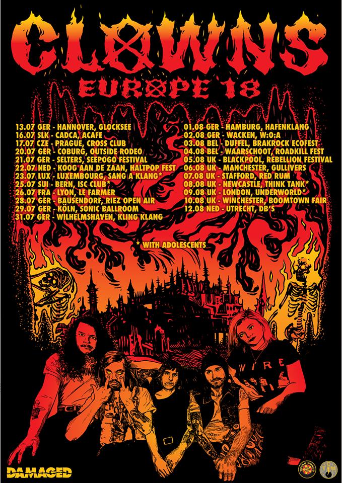 Clowns - Europa-Tour (Artwork by Glenno)