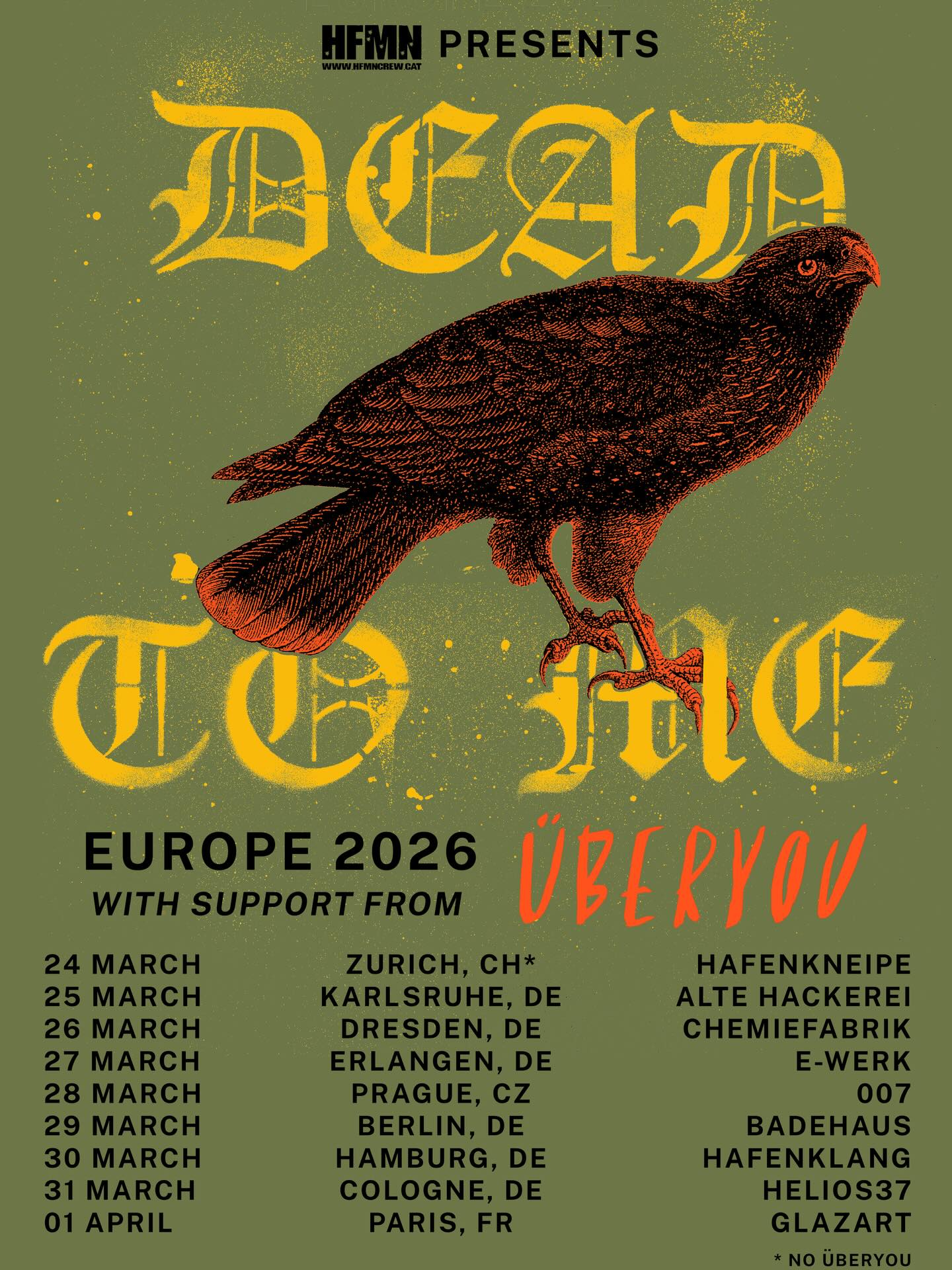 Dead To Me - Eurotour (2026)