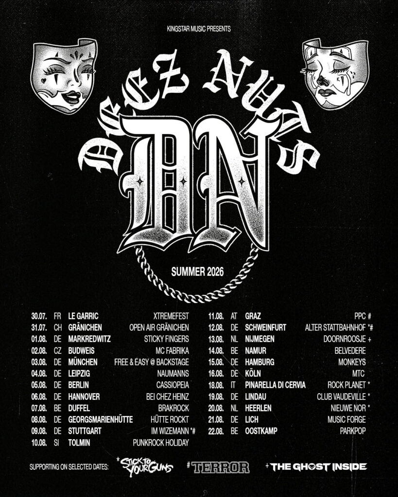 Deez Nuts Euro-Tour Sommer 2026