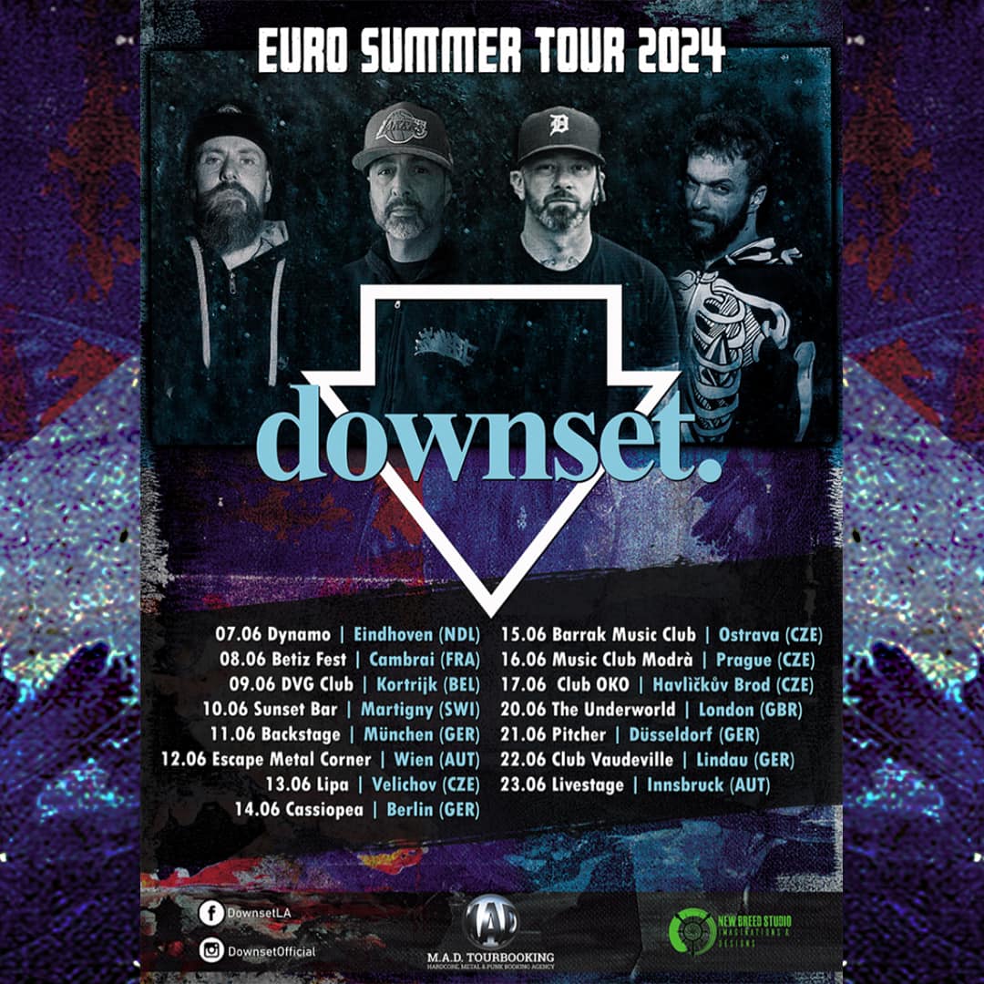 Downset - Europa-Tour 2024