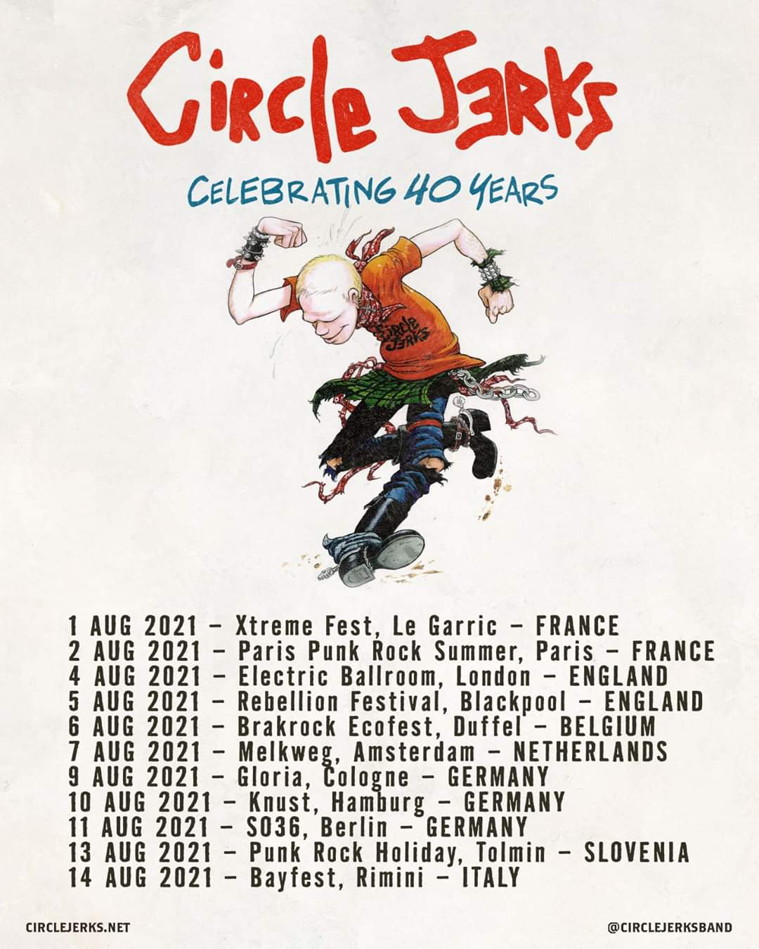 Circle Jerks - Europa-Tour 2021