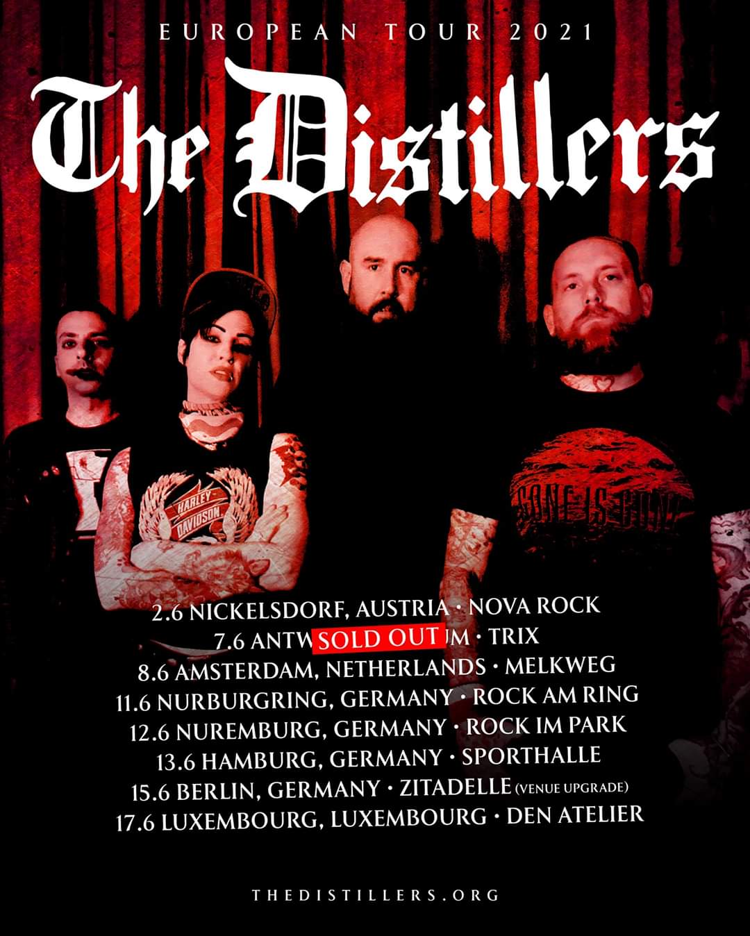 the distillers tour uk