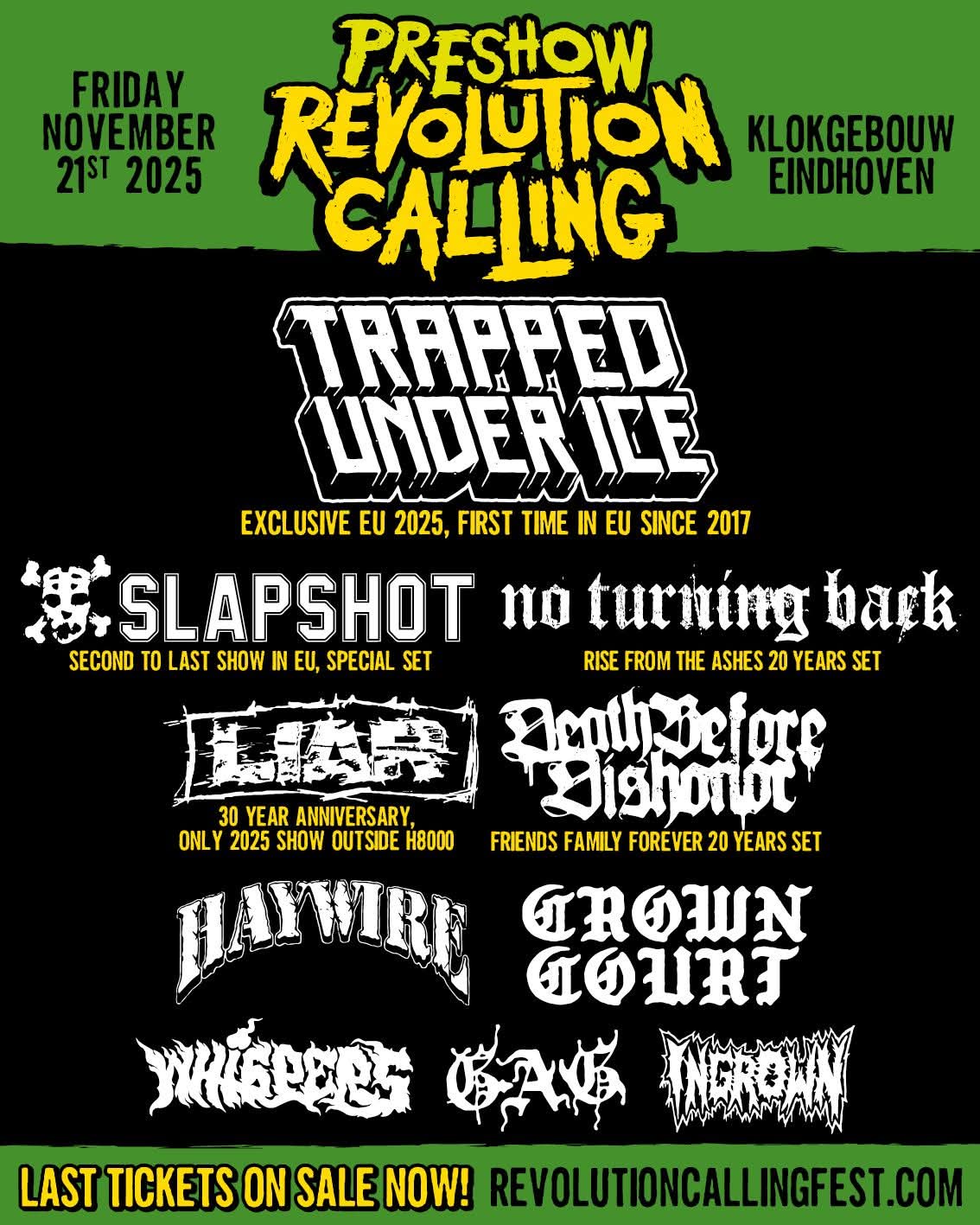 Revolution Calling 2025 Pre-Show