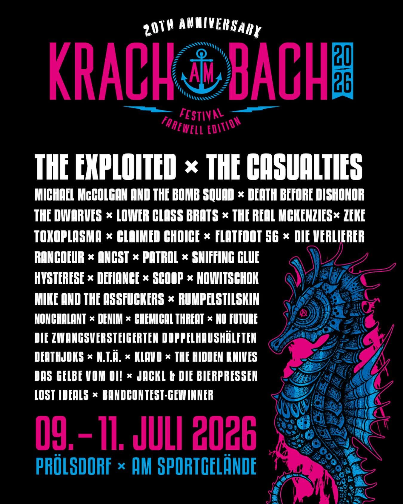 Krach am Bach Festival Flyer 2026