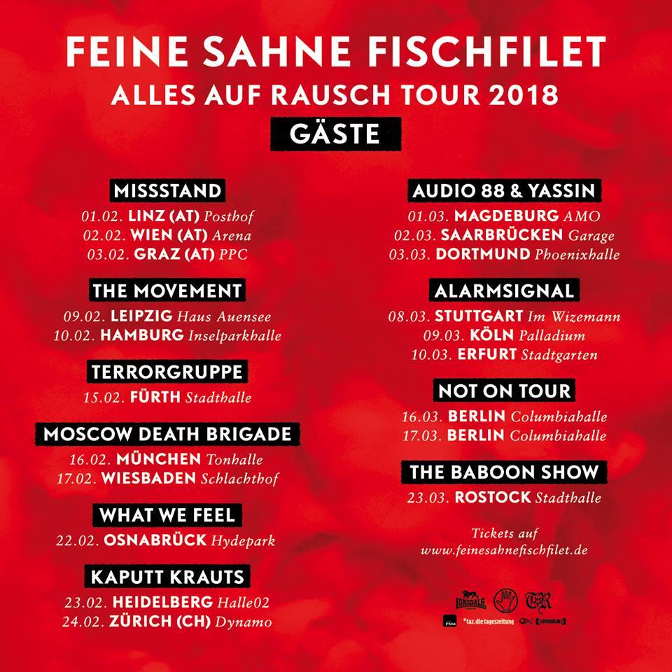 Feine Sahne Fischfilet Tour 2018