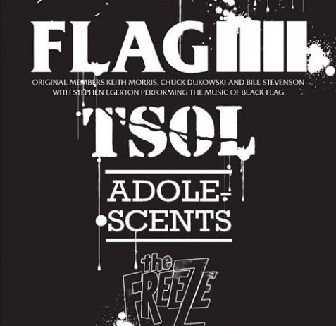 Flag, The Freeze, TSOL, Adolescents auf Tour