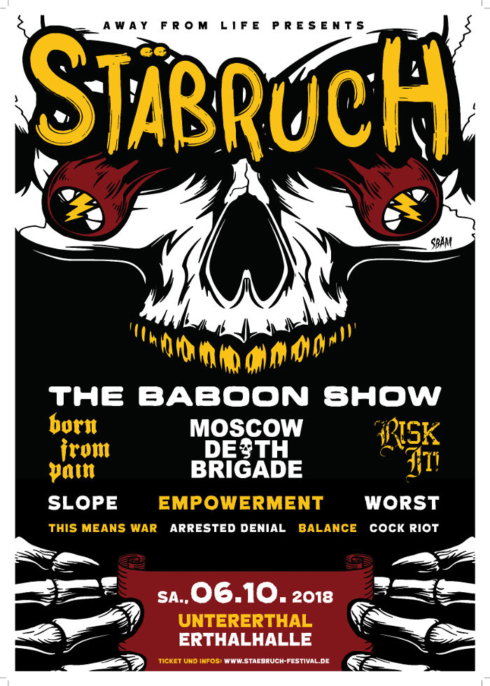 Flyer Stäbruch Festival 2018