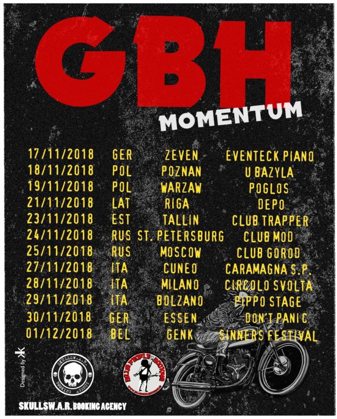GBH im November auf Tour AWAY FROM LIFE