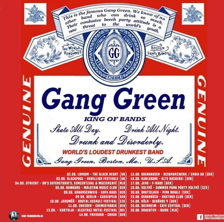 Gang Green - Europa-Tour 2023