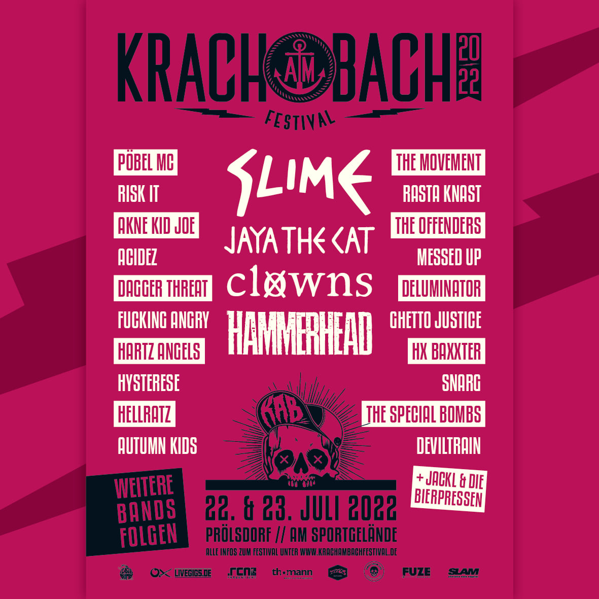 Krach am Bach Festival gibt LineUp für 2022 bekannt AWAY FROM LIFE