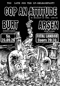 Too Late For The LP Releaseparty - Flyer (2026)