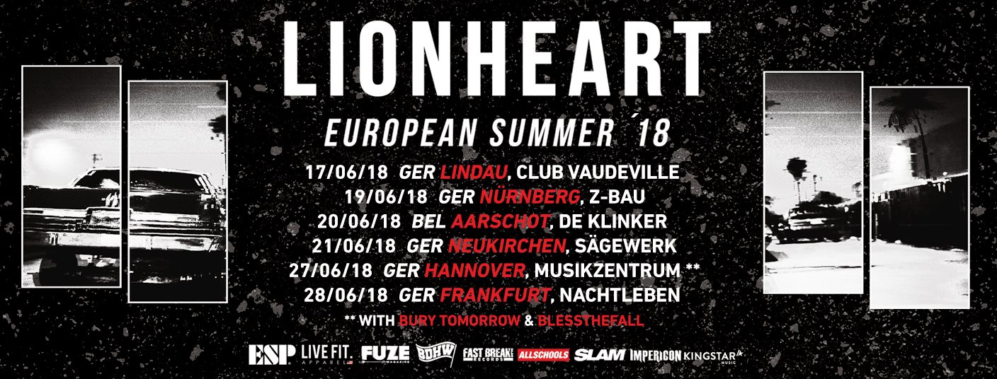 Lionheart - Tour Juni 2018