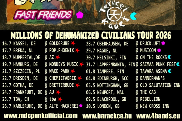 MDC - Millions Of Dehumanized Civilians Tour 2026 MDC - Millions Of Dehumanized Civilians Tour 2026