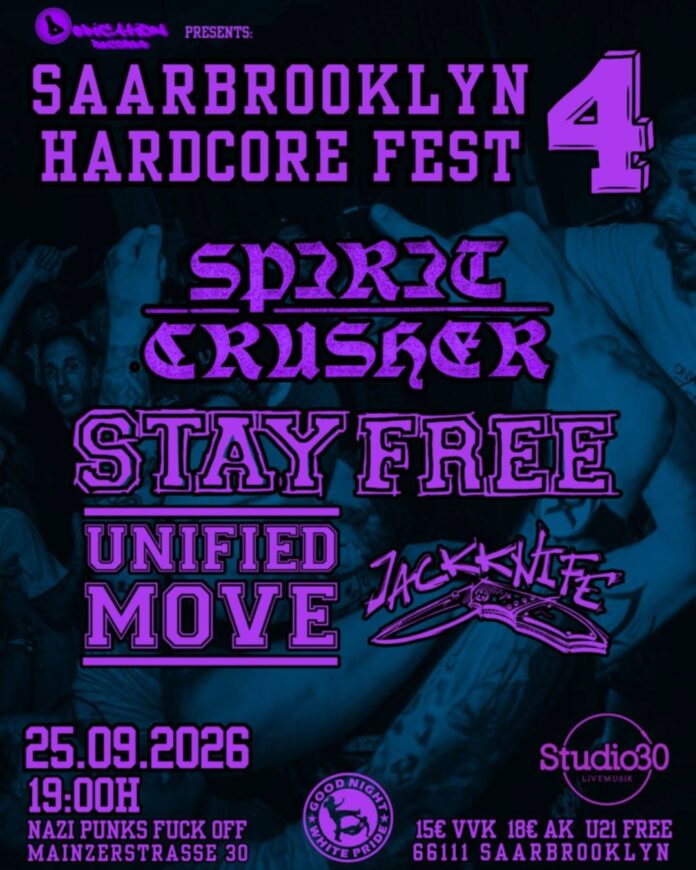Saarbrooklyn Hardcore Fest 4 -Flyer (2026)