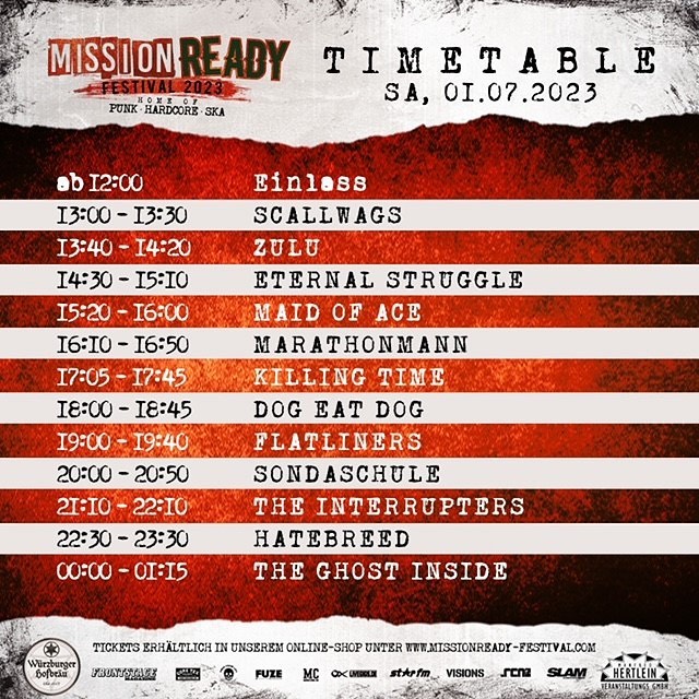 Mission Ready Festival gibt Zeitplan für 2023 bekannt AWAY FROM LIFE