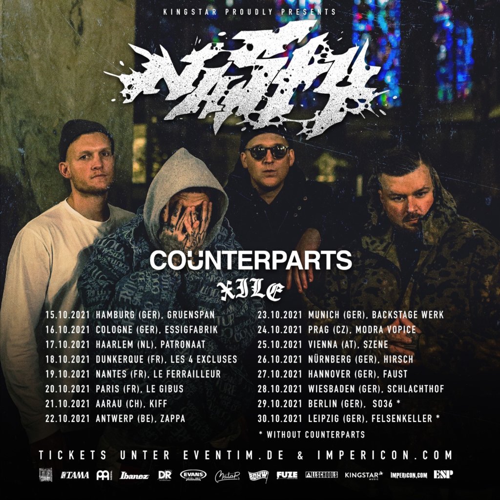 Nasty, Counterpars & XILE - Europa-Tour 2021