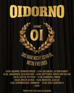 Oidorno - 10 jahre - Flyer (2026)