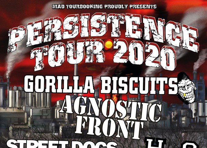 Persistence Tour 2020 - Line-Up mit Gorilla Biscuits, Agnostic Front und vielen mehr