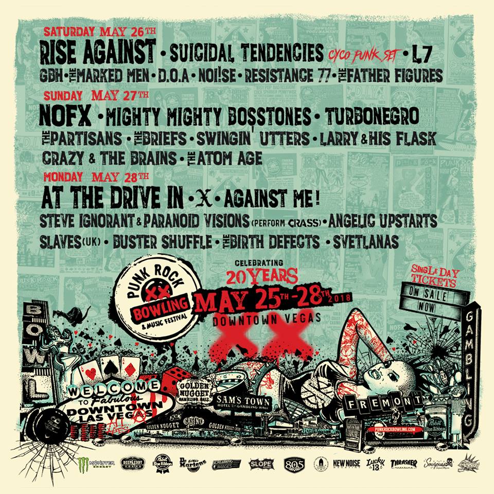 Punk Rock Bowling 2018 - Line-Up