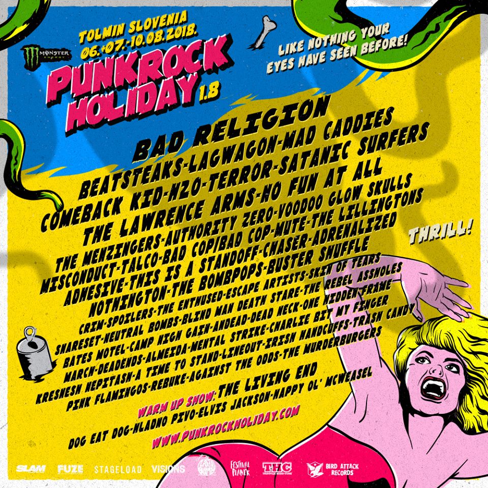 Punk Rock Holiday 2018 - LIne-Up