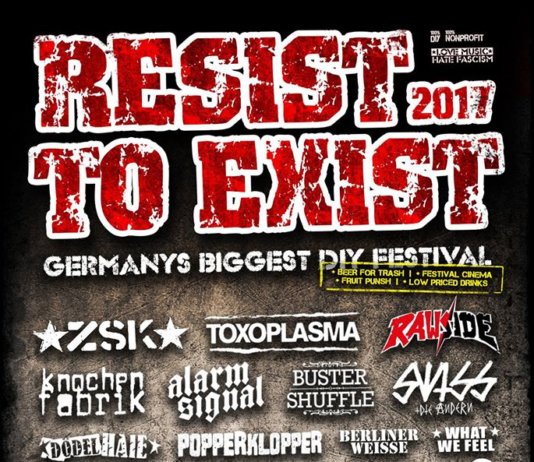 Resist To Exist 2019: Plan B zur Rettung des Festivals Resist To Exist 2017 Line-Up