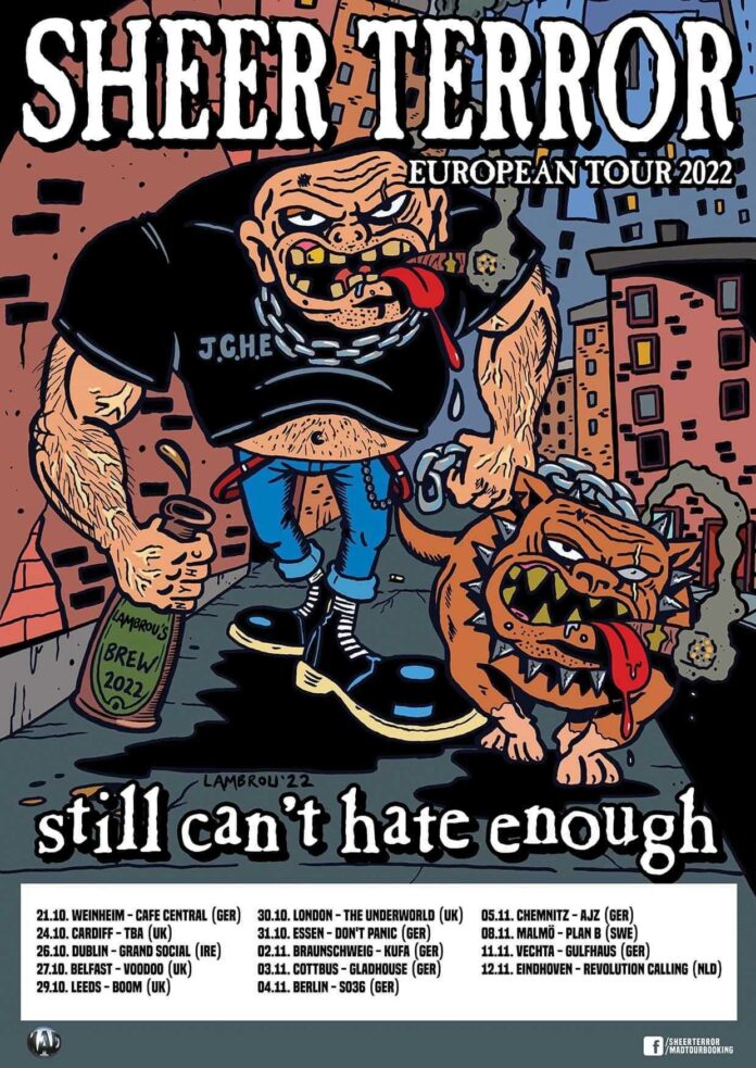 SHEER TERROR kommen im Herbst 2022 auf EuroTour AWAY FROM LIFE