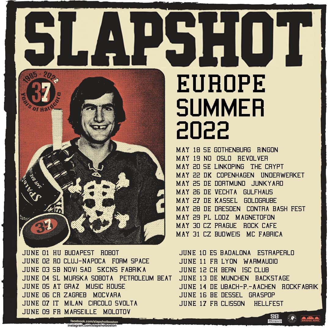 Slapshot - Europa-Tour 2022