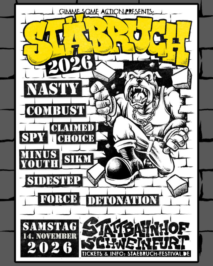 Stäbruch Fest 2026 - Samstag, 14. November