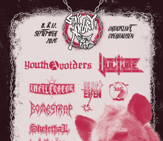 Stay Angry Festival am 11. + 12. September 2026 in Oberhausen @ Druckluft Stay Angry Festival 2026