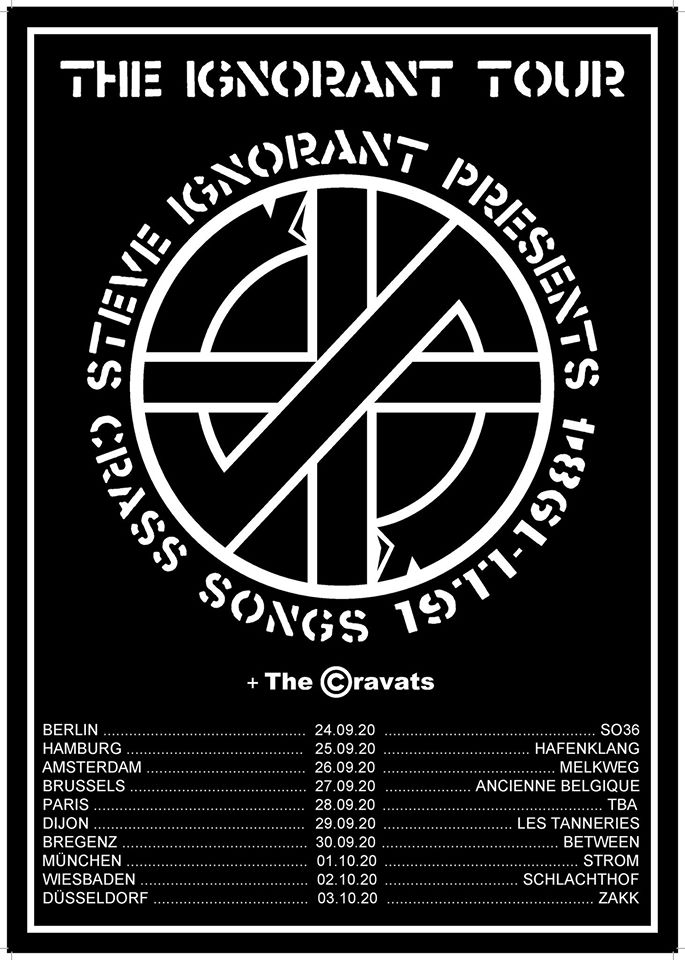Steve Irgnorant presents Crass Songs - Tour 2020