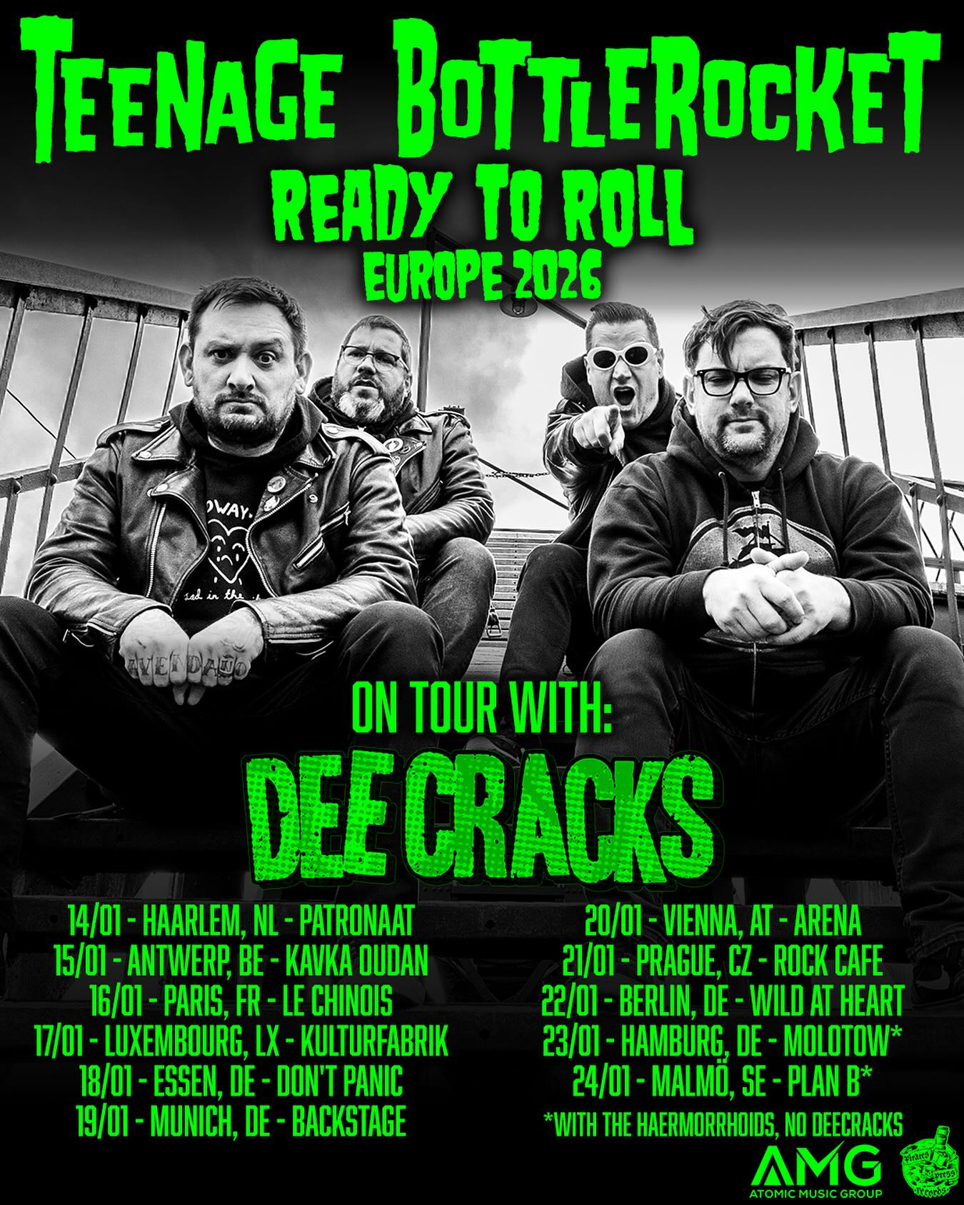 Teenage Bottlerocket Read To Roll Euro Tour (2026)