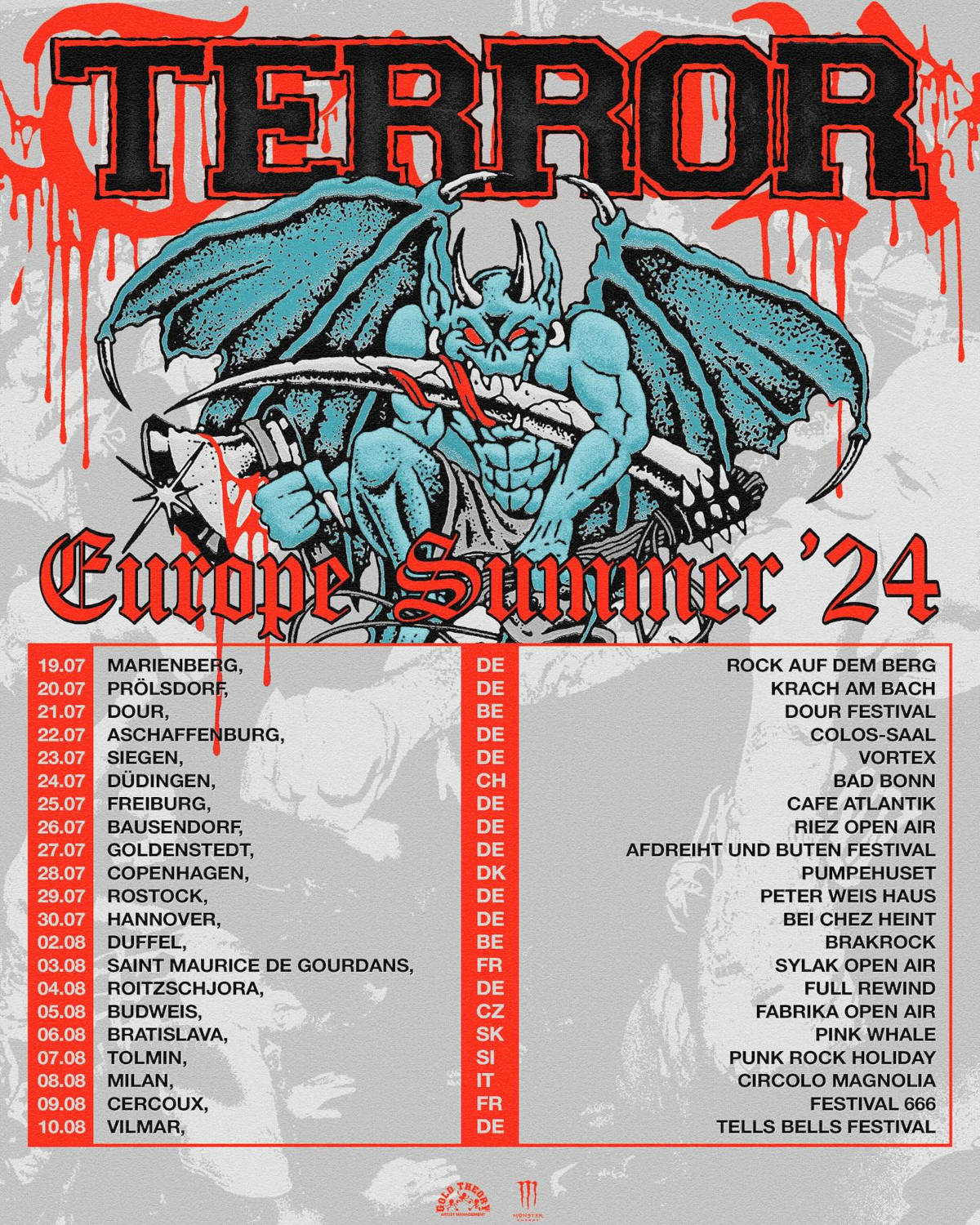 Terror - Europa-Tour 2024