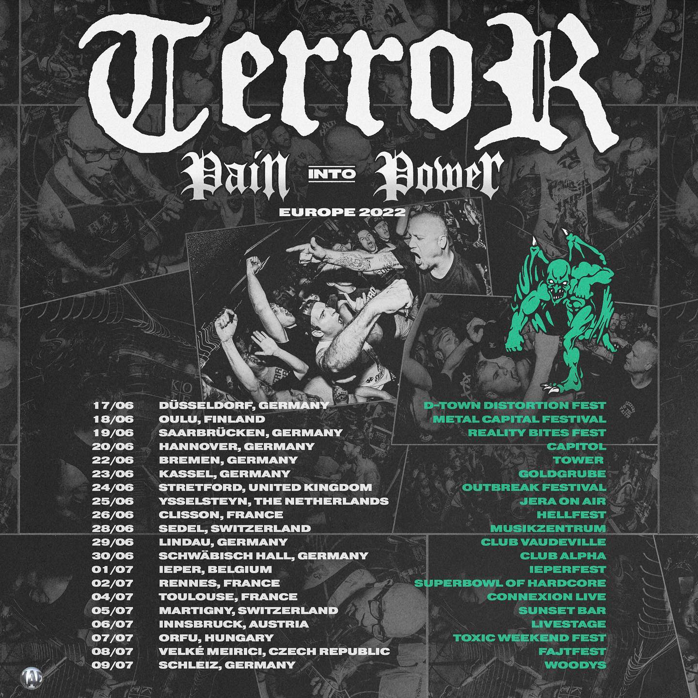 Terror - Pain Into Power-Tour 2022