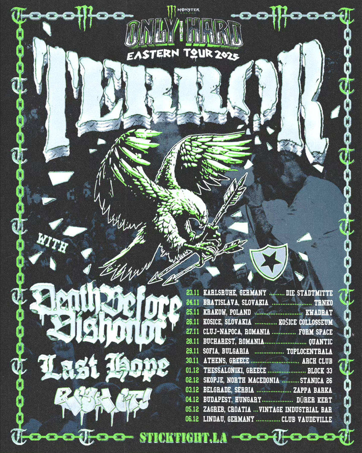 Terror, Risk It!, Death Before Dishonor, Last Hope - Tour 2025