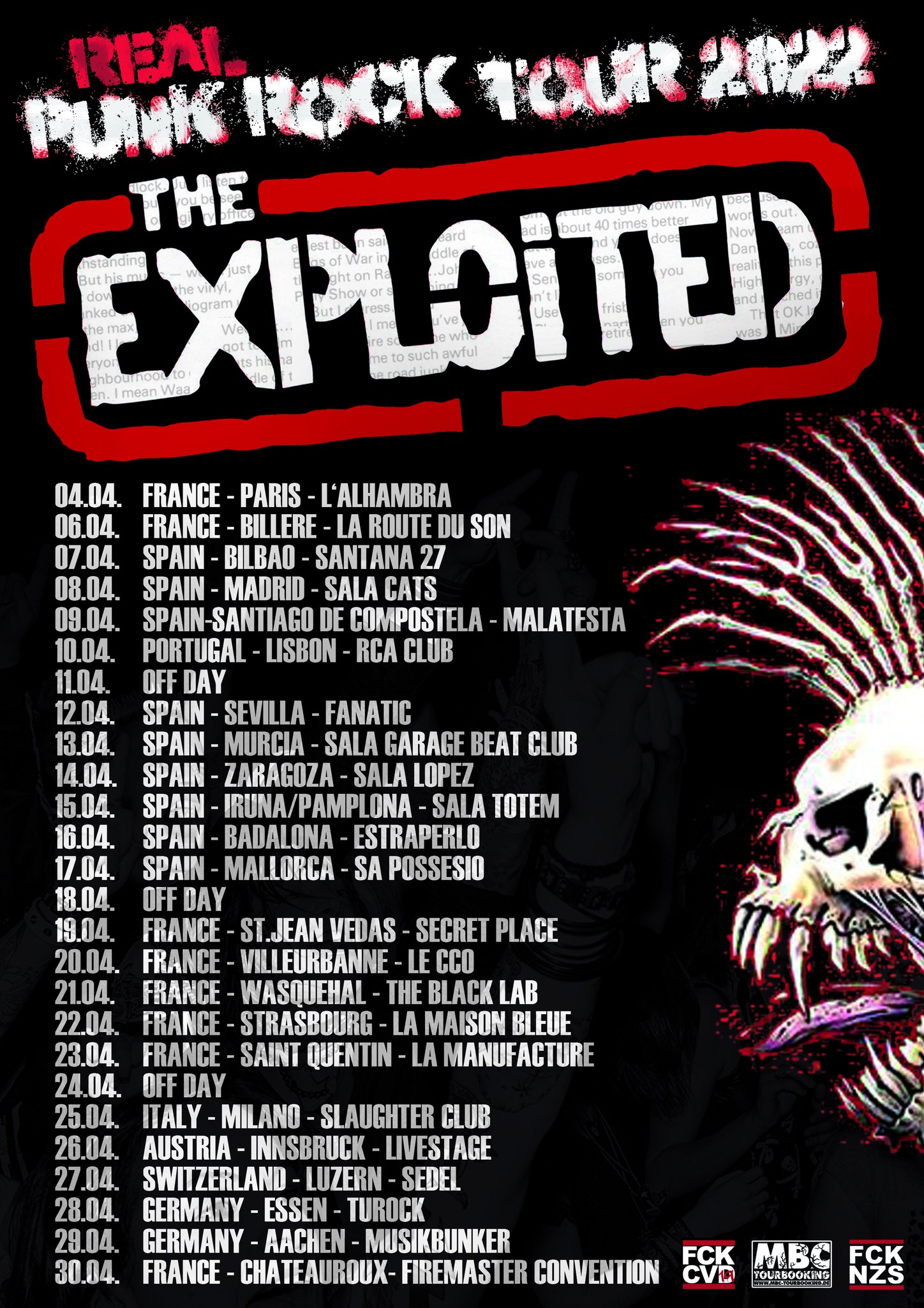 The Exploited - 'Real Punk Rock'-Tour 2022