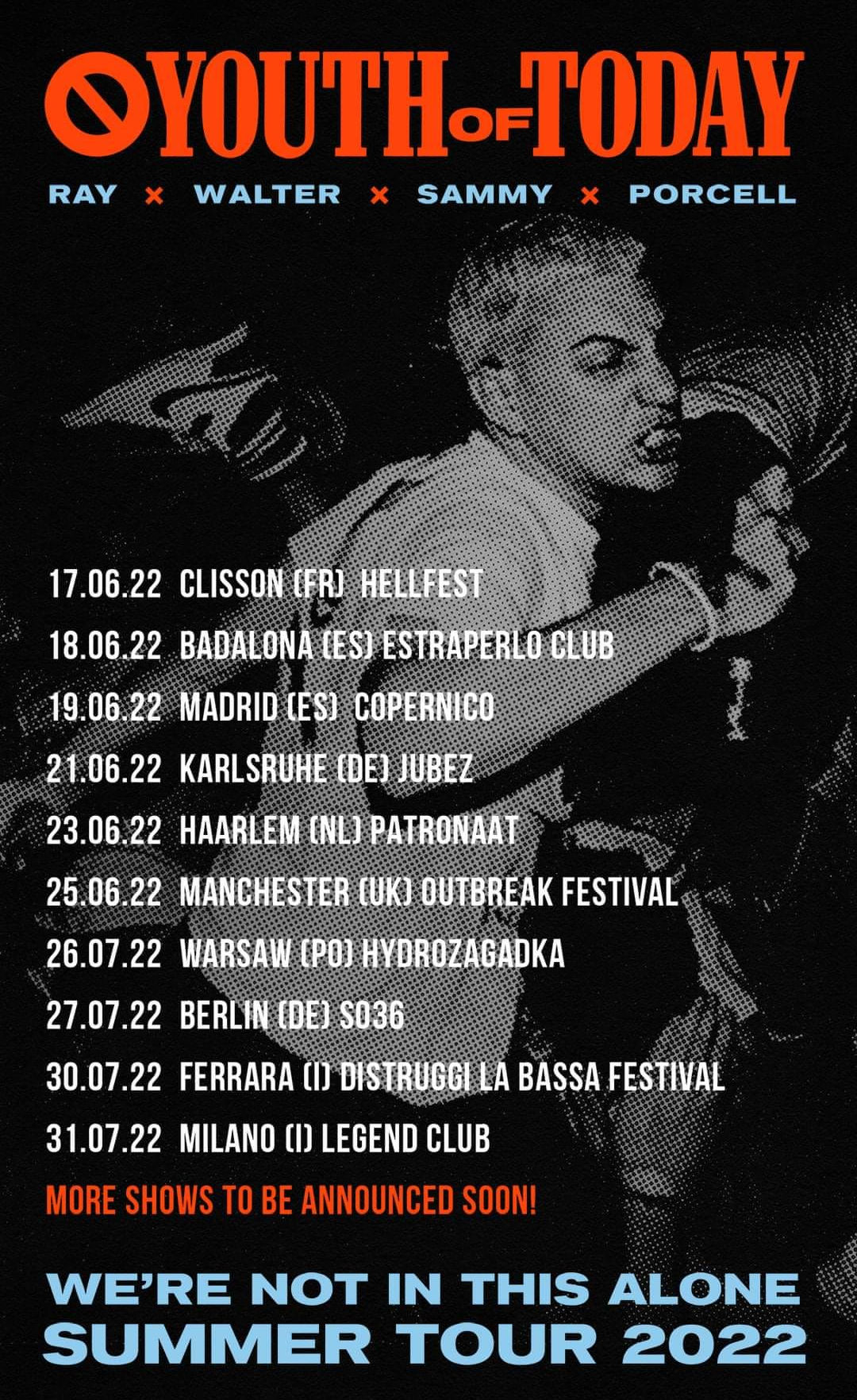 Youth Of Today - Europa-Tour 2022