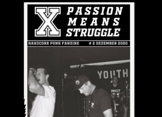 Passion Means Struggle Fanzine #2 Cover