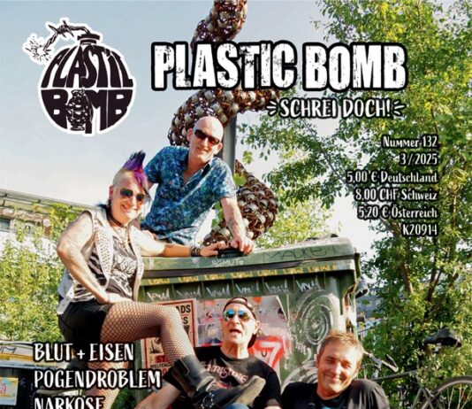 Plastic Bomb #132 mit Blut + Eisen, pogendroblem, Bambix, Yok uvm. ::: Fanzine Review (2025) © Plastic Bomb #132