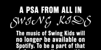 SWING KIDS entfernen ihre Musik von Spotify © Three One G Swing Kids Statement